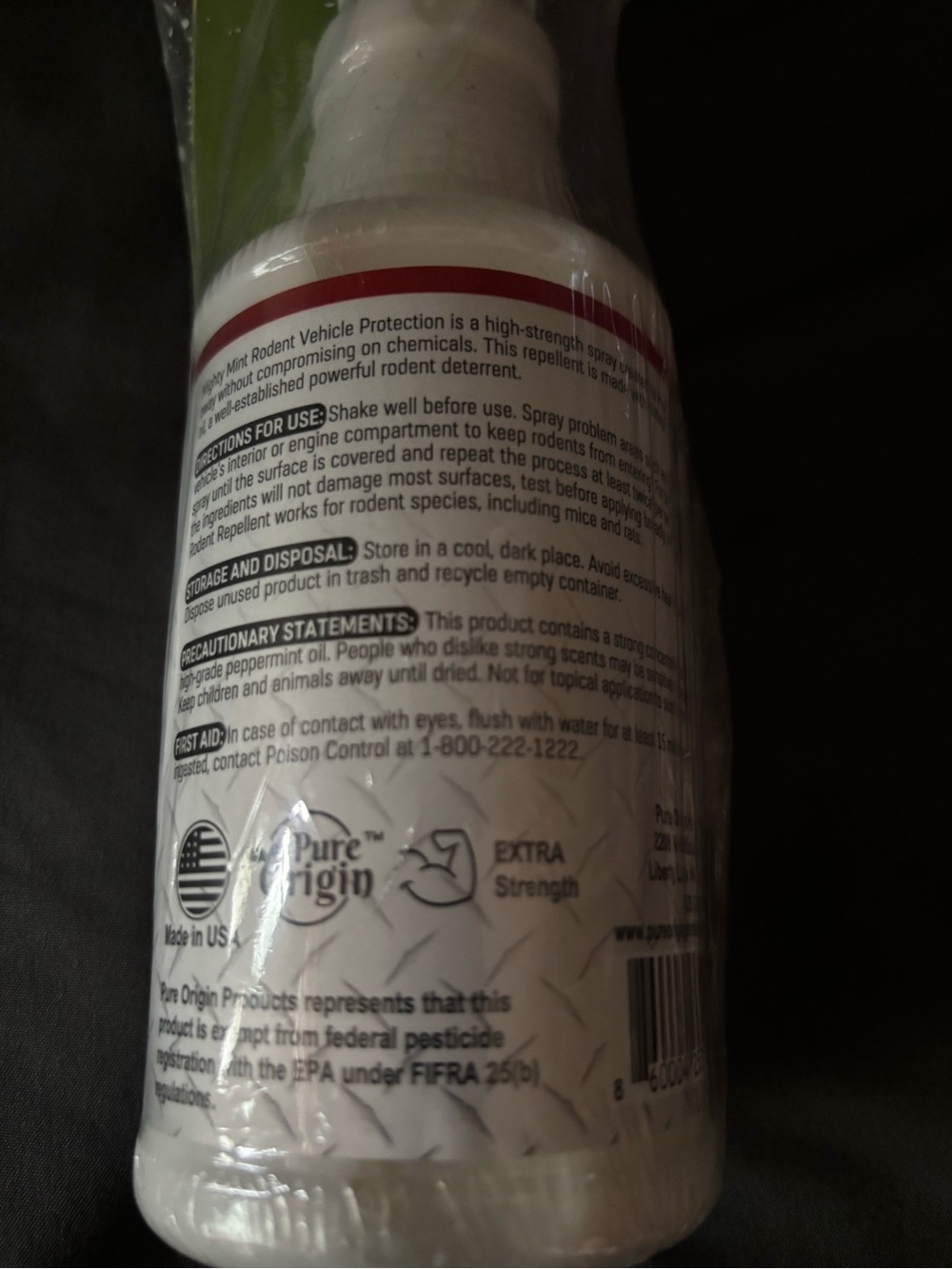 Rodent Vehicle Protection Spray — White - Picture 3 of 5